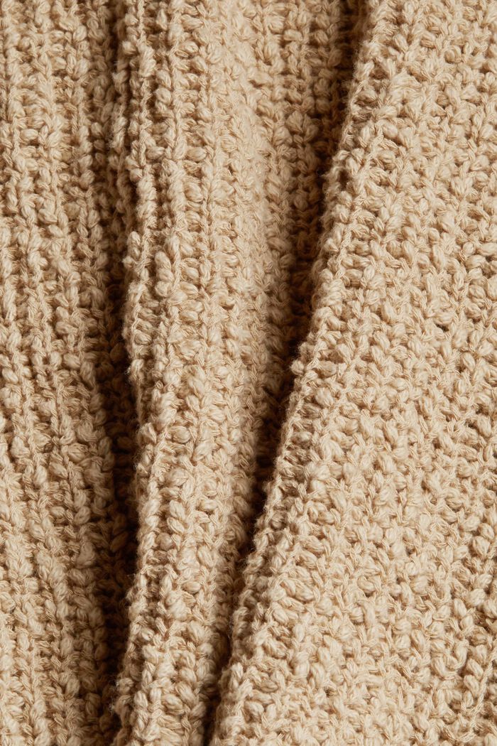 Cárdigan en 100% algodón, SAND, detail image number 4