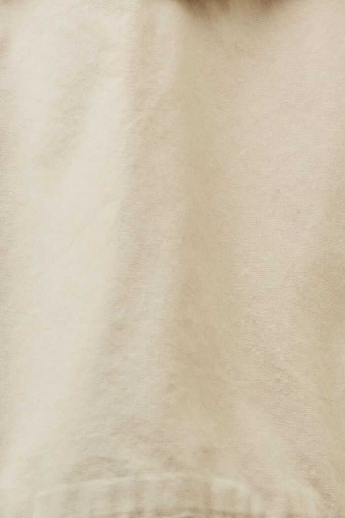 Chaqueta cropped de algodón y lona con tirantes, SAND, detail image number 4