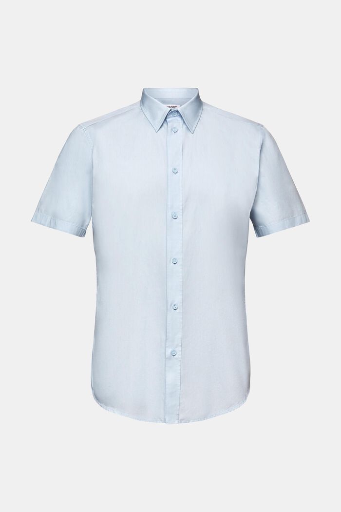 Camiseta de manga corta de algodón popelina, LIGHT BLUE, detail image number 6
