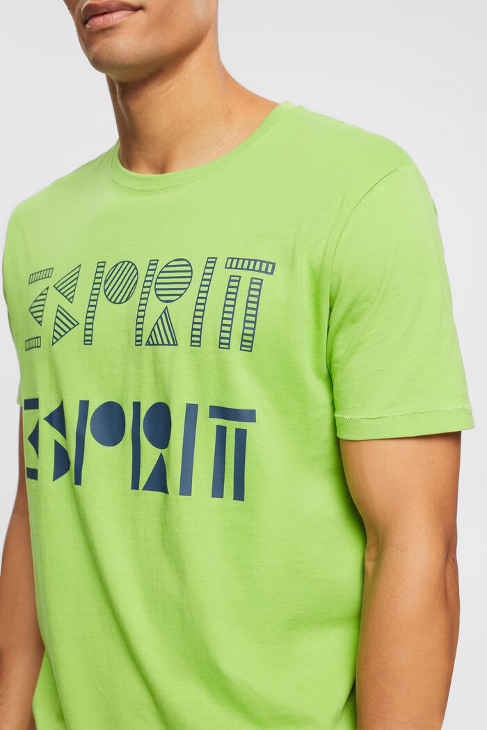 Camiseta de punto con logotipo estampado, CITRUS GREEN, detail image number 0