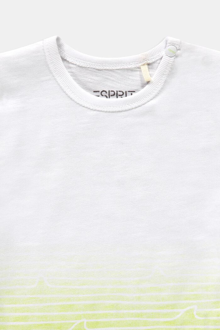 Camiseta con degradación de color, 100% algodón ecológico, WHITE, detail image number 2