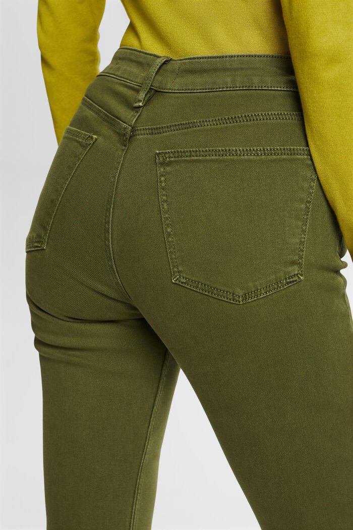 Pantalón slim fit elástico, KHAKI GREEN, detail image number 4