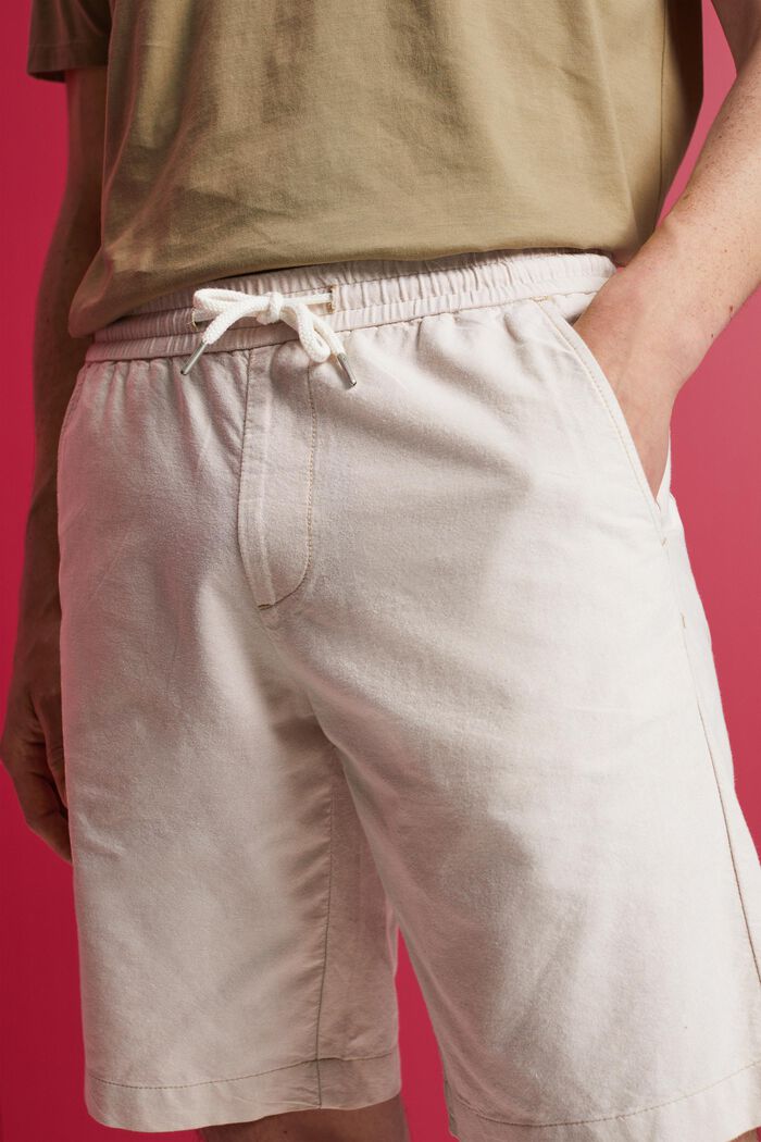 Pantalón corto de sarga, 100% algodón, SAND, detail image number 2