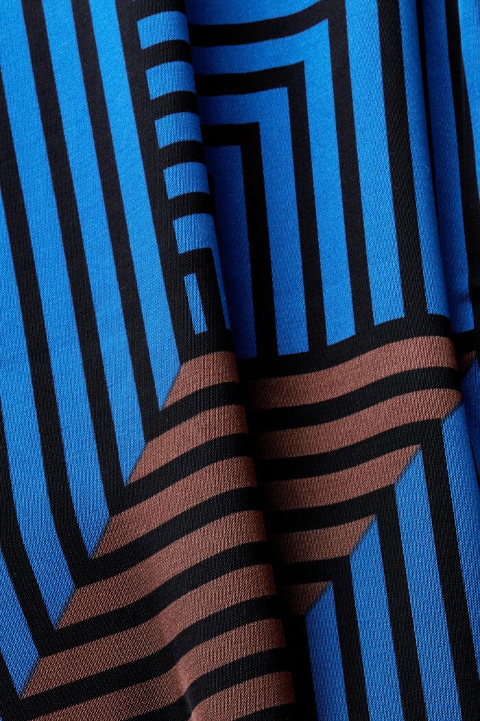 Blusa de satén con mangas murciélago, BRIGHT BLUE, detail image number 6