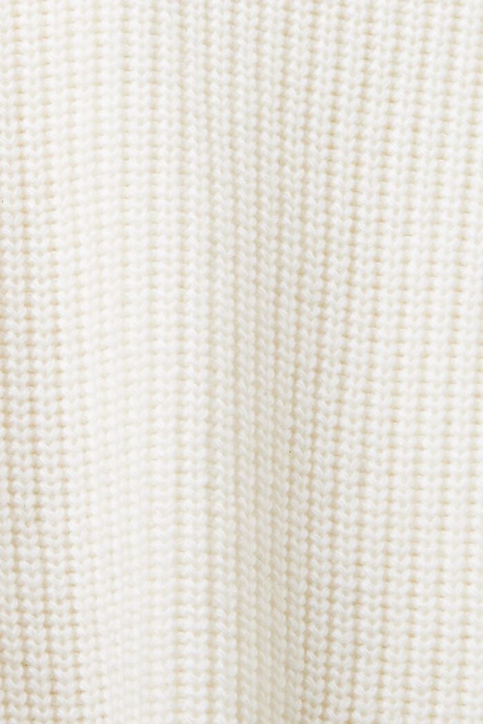 Cárdigan de punto trenzado, mezcla de lana, OFF WHITE, detail image number 4