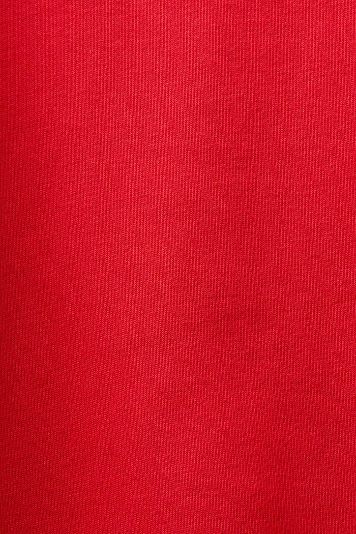 Sudadera unisex de felpa de algodón con logotipo, RED, detail image number 7