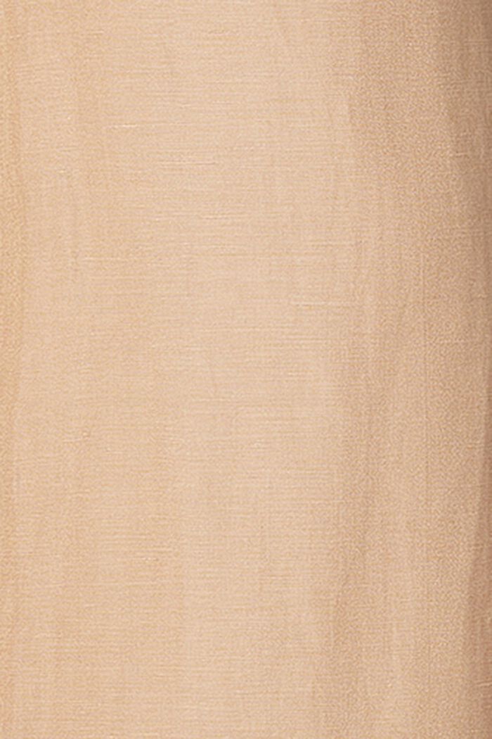 En mezcla de lino: pantalón con faja premamá, SAND, detail image number 2
