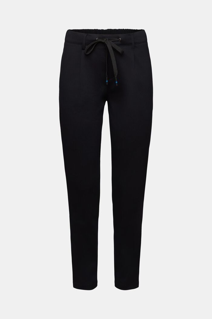 Pantalón elástico con cintura elástica, BLACK, detail image number 7