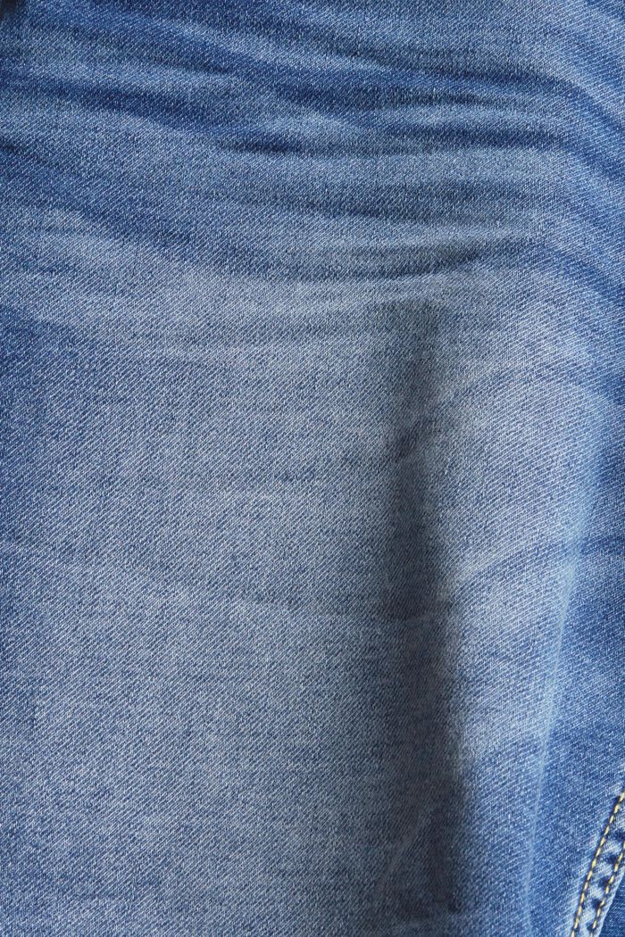 Shorts vaqueros con cordón, BLUE LIGHT WASHED, detail image number 4