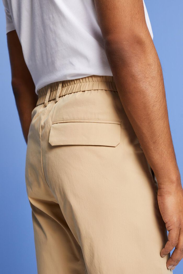 Pantalones chinos de popelina, SAND, detail image number 4