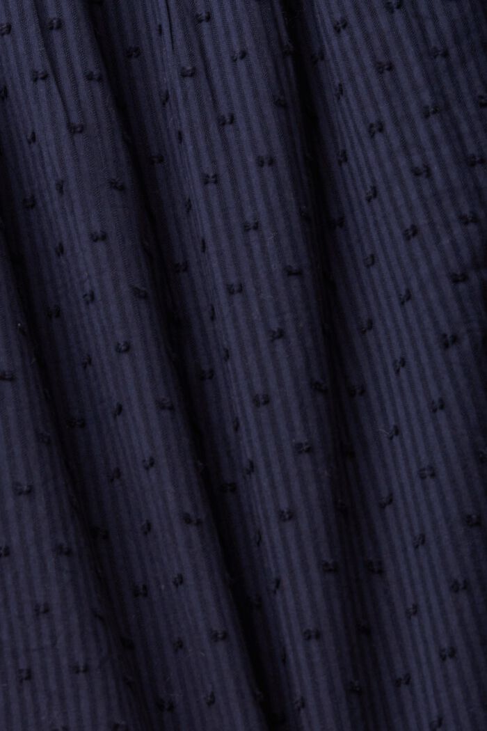 Blusa de tejido dobby con lazada, NAVY, detail image number 6
