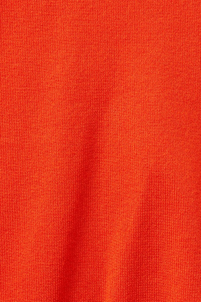 Jersey de manga larga y cuello alto, BRIGHT ORANGE, detail image number 5