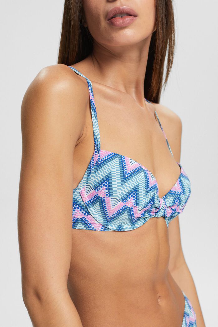 Reciclado: top de bikini con tirantes multiposición, BRIGHT BLUE, detail image number 3
