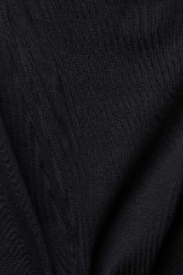 Camiseta con abertura, BLACK, detail image number 1