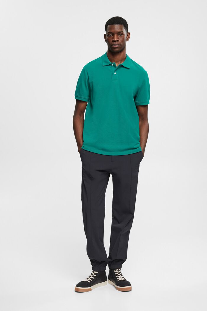 Polo slim fit, EMERALD GREEN, detail image number 5