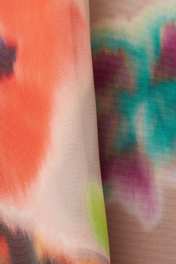 Falda midi con estampado de colores, CORAL, detail image number 6