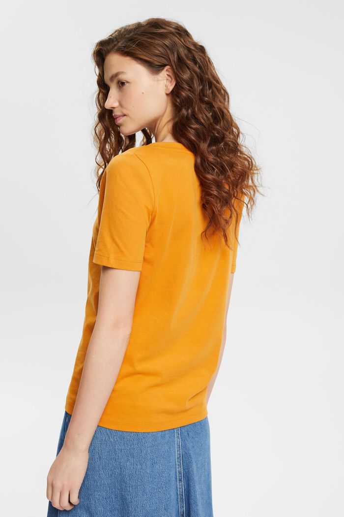 Camiseta con cuello en pico, HONEY YELLOW, detail image number 5