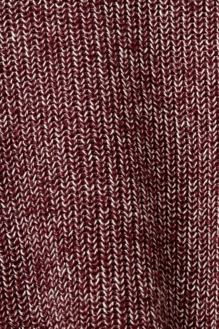 Jersey con cuello vuelto, mezcla de algodón, AUBERGINE, detail image number 5