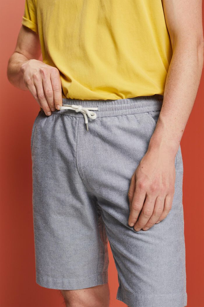 Pantalón corto de sarga, 100% algodón, NAVY, detail image number 2