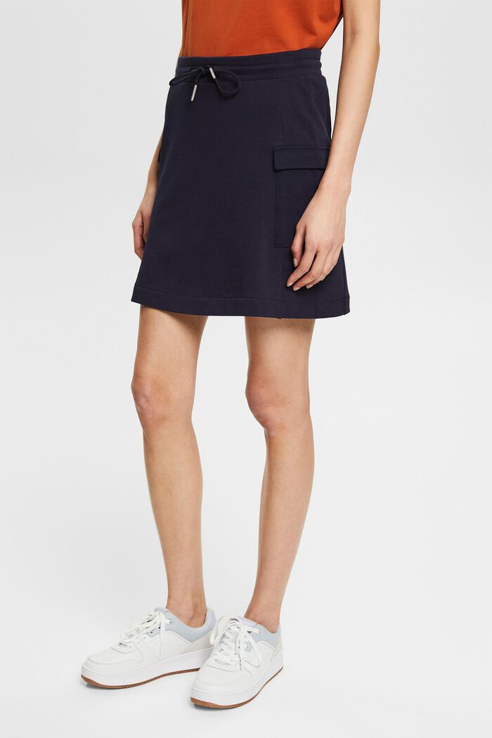 Minifalda de estilo cargo de felpa