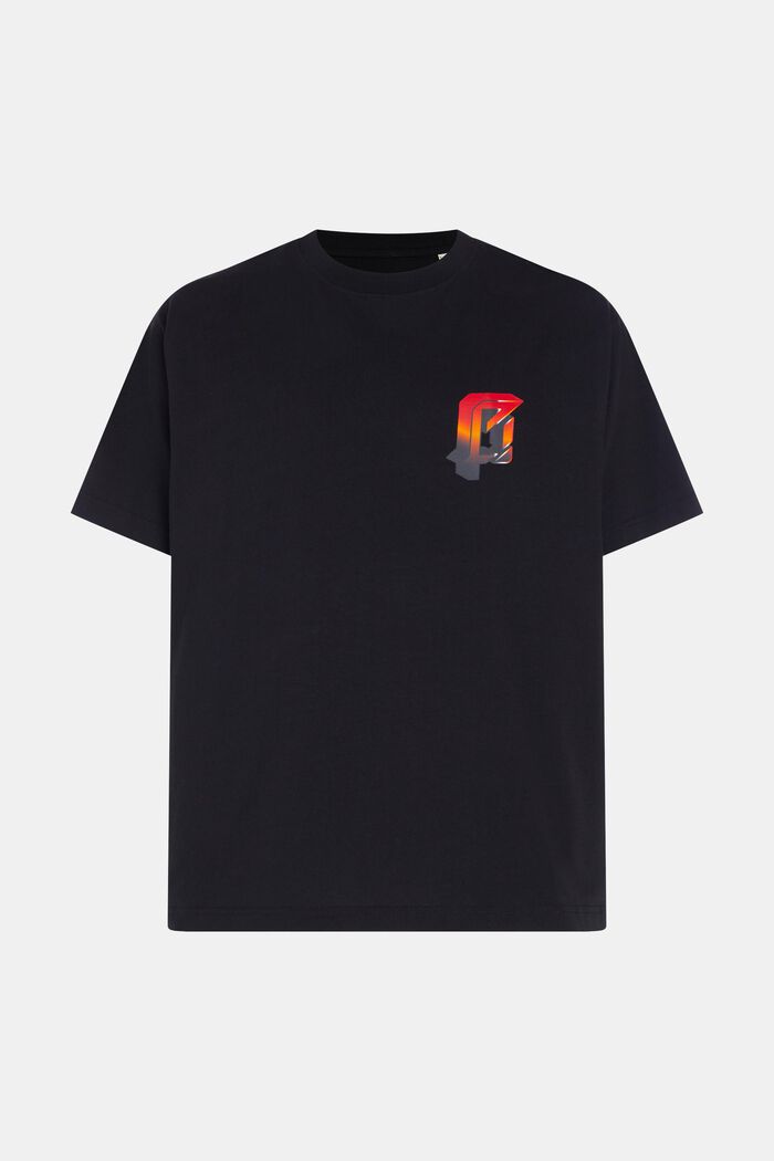 Camiseta con estampado en el pecho AMBIGRAM, BLACK, detail image number 5