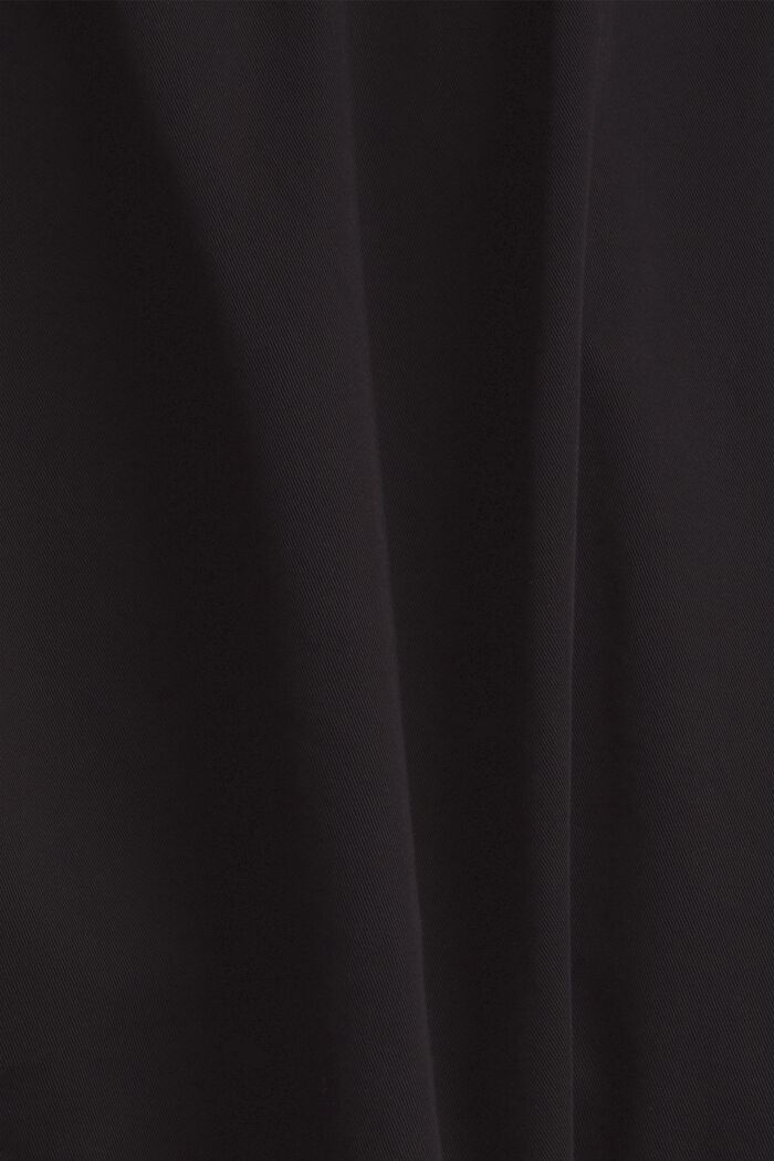 Vestido de lona en 100% algodón Pima, BLACK, detail image number 1
