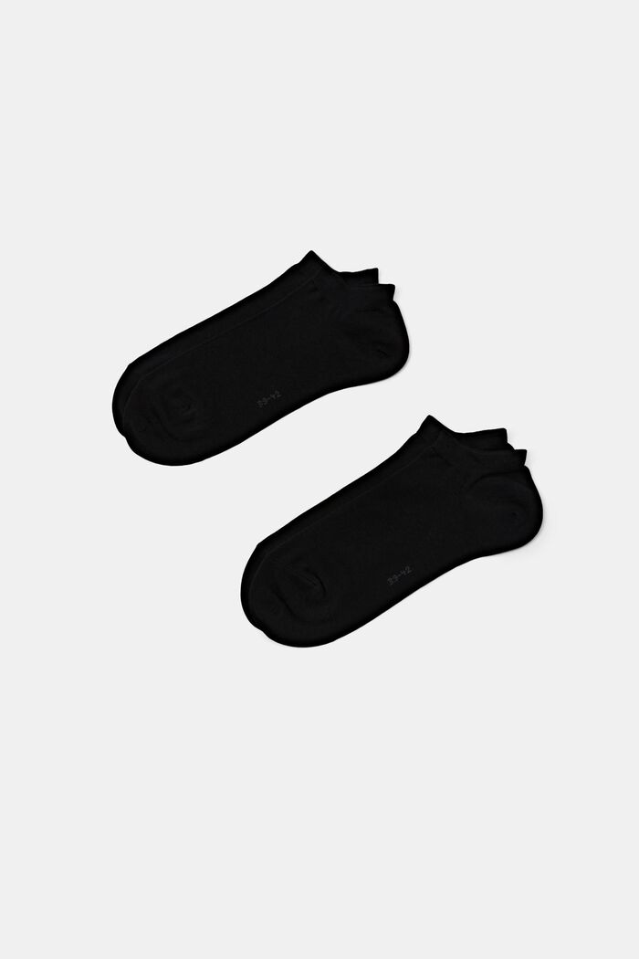 Pack de 2 pares de calcetines, algodón ecológico, BLACK, detail image number 0