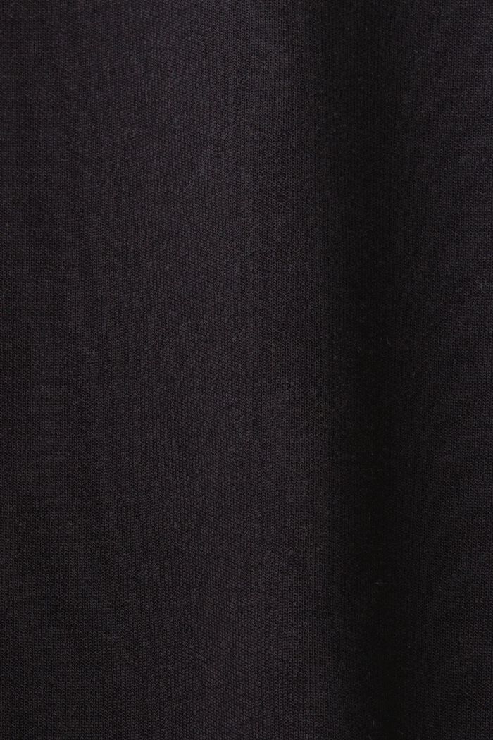 Sudadera básica en mezcla de algodón, BLACK, detail image number 4