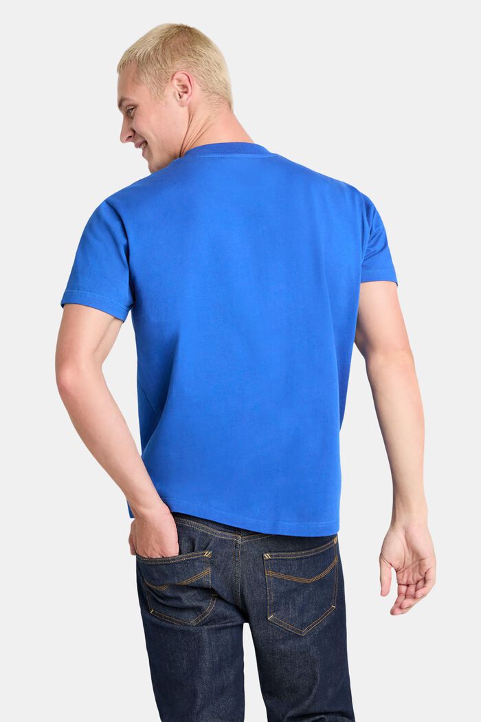 Camiseta unisex en jersey de algodón con logotipo, BRIGHT BLUE, detail image number 3