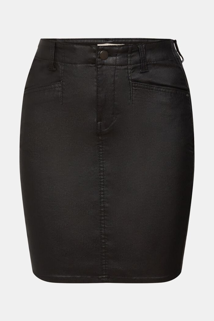 Minifalda con revestimiento, BLACK, detail image number 6