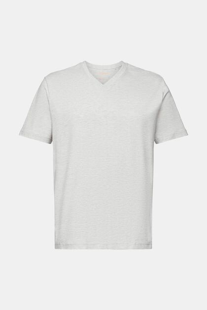 Camiseta mezcla algodón ecológico cuello pico