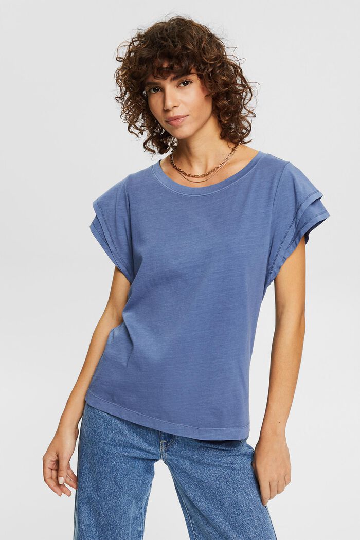 Camiseta en 100% algodón ecológico, BLUE LAVENDER, detail image number 0