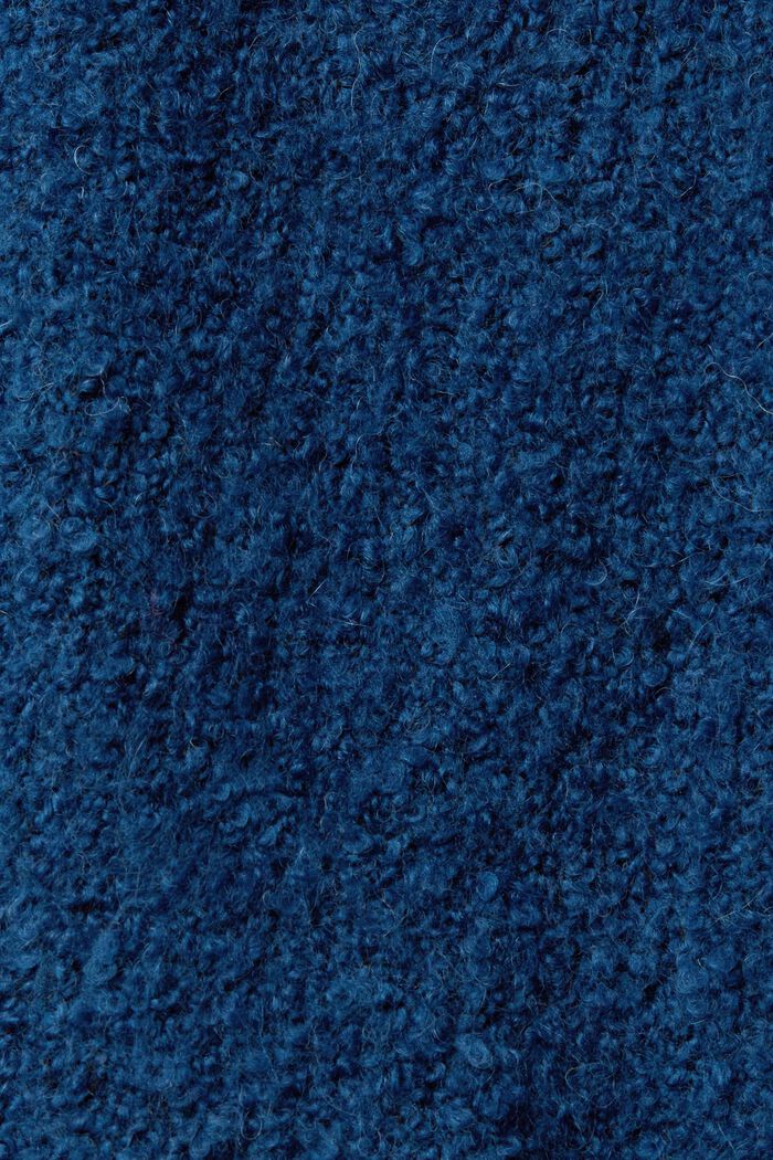 Cárdigan con cinturón confeccionado en mezcla de lana, PETROL BLUE, detail image number 1