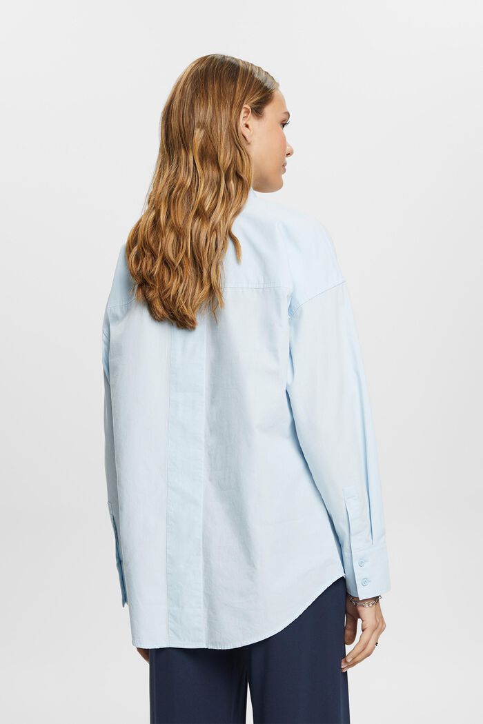 Blusa camisera oversize, PASTEL BLUE, detail image number 3