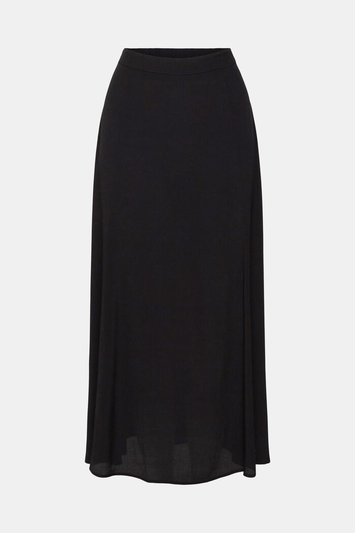 Falda midi con aberturas laterales, BLACK, detail image number 7