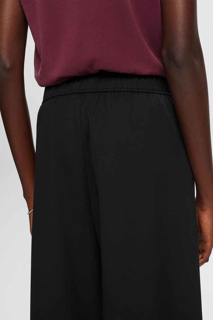Pantalón sin cierre con perneras anchas, BLACK, detail image number 4