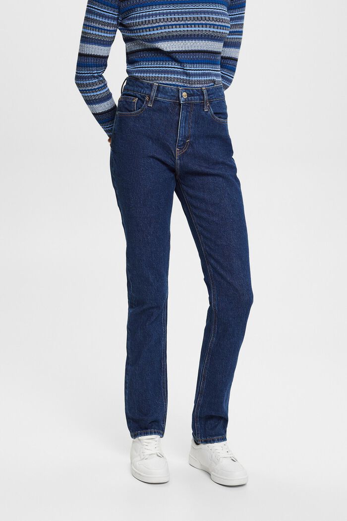 Jeans high rise retro slim fit, BLUE MEDIUM WASHED, detail image number 0