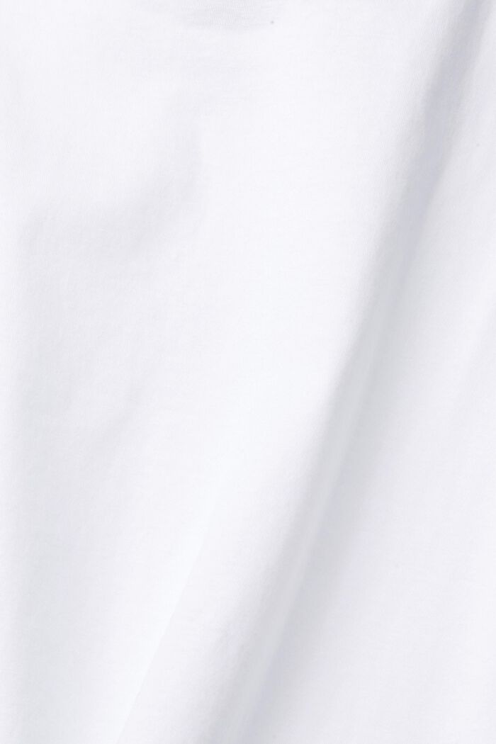 Top con estampado, 100% algodón, WHITE, detail image number 5