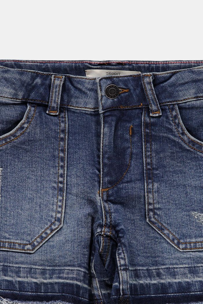Reciclados: vaqueros cortos con cintura ajustable, BLUE MEDIUM WASHED, detail image number 2