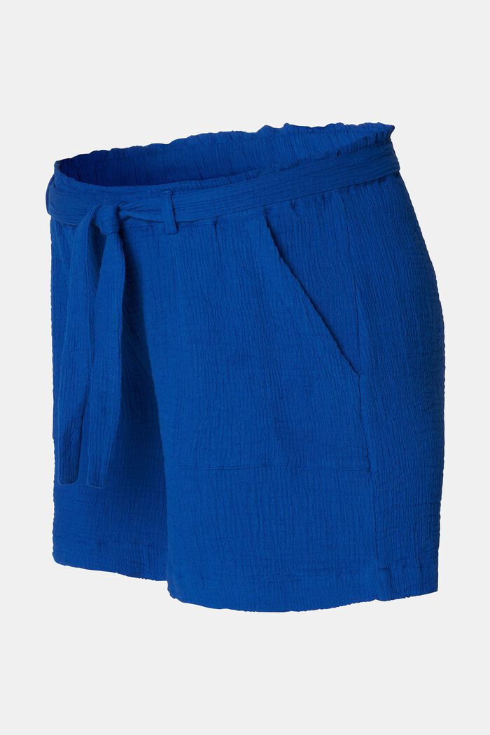 MATERNITY Pantalón corto alto con cinturón, ELECTRIC BLUE, detail image number 4