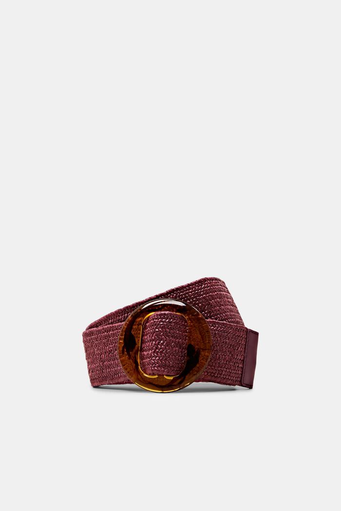 Cinturón de tejido, BORDEAUX RED, detail image number 0