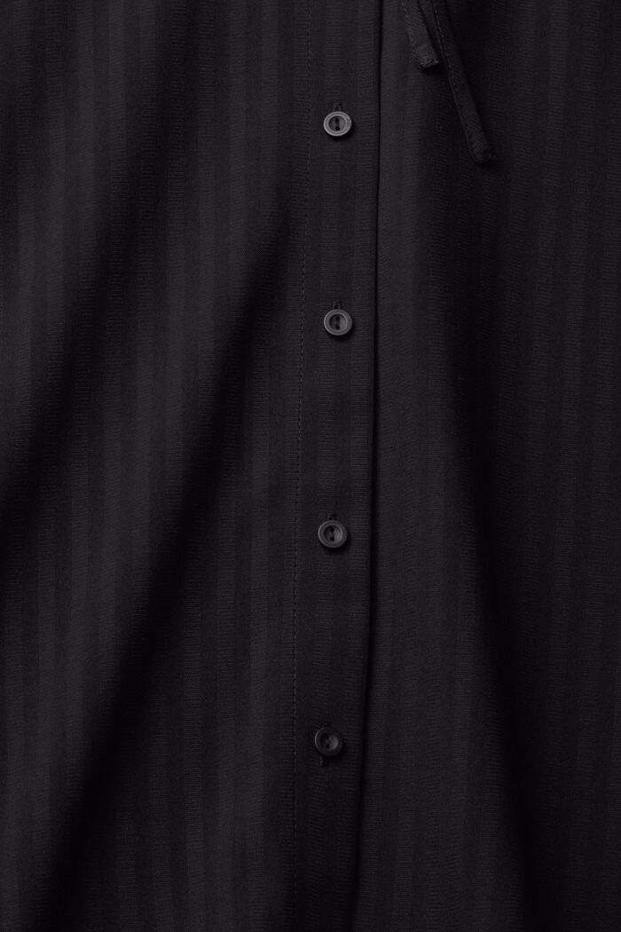 Blusa con cuello fruncido, LENZING™ ECOVERO™, BLACK, detail image number 5