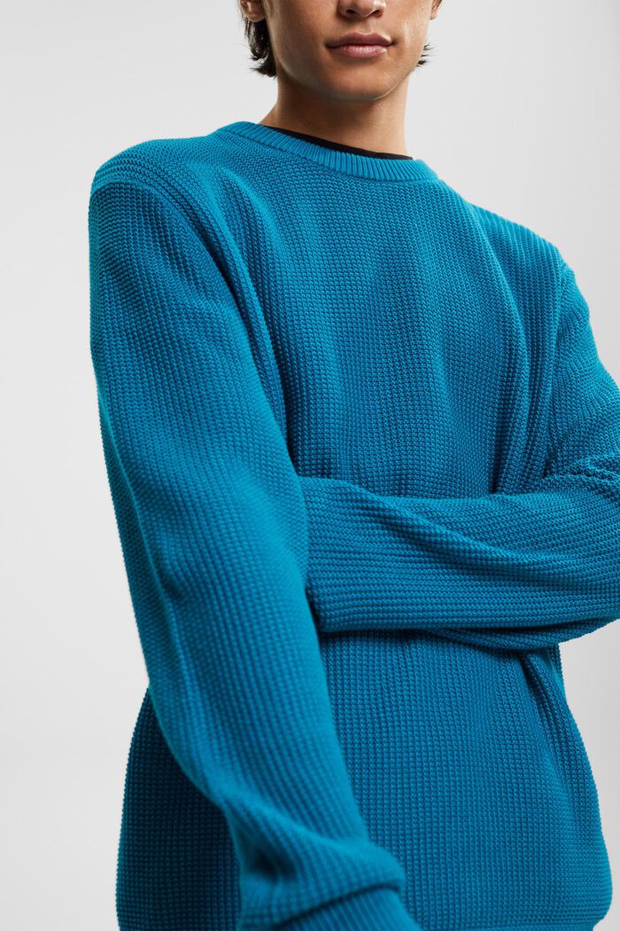 Jersey de algodón puro, TEAL BLUE, detail image number 0