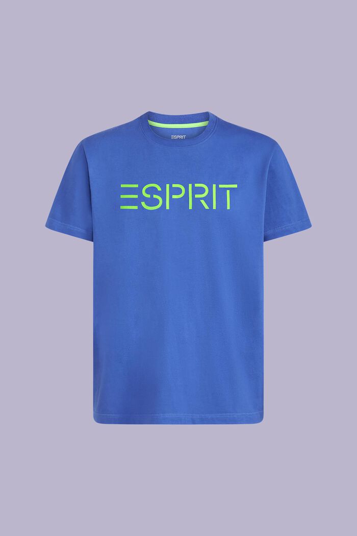 Camiseta unisex en jersey de algodón con logotipo, BRIGHT BLUE, detail image number 6