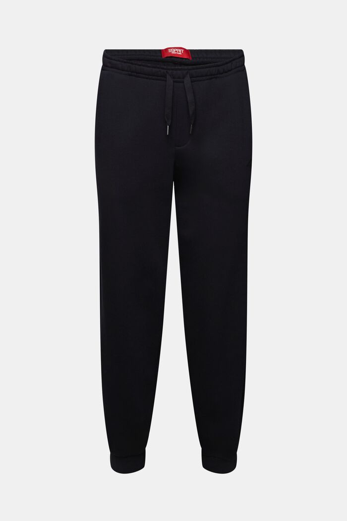Pantalones deportivos con logotipo pespunteado, BLACK, detail image number 5