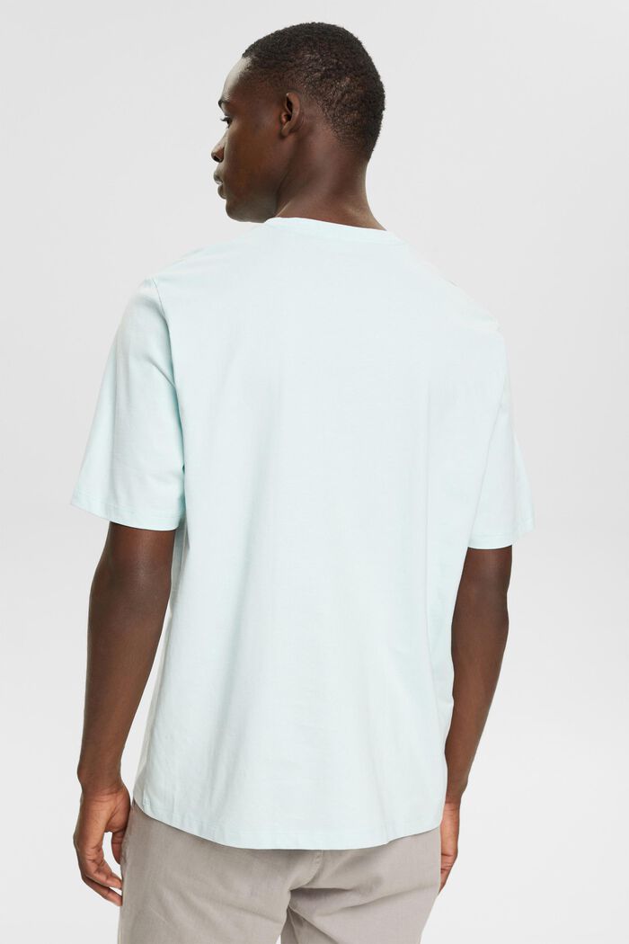 Camiseta de tejido jersey, 100% algodón, LIGHT AQUA GREEN, detail image number 3