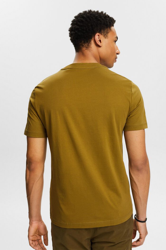 Camiseta de punto de algodón ecológico, OLIVE, detail image number 2
