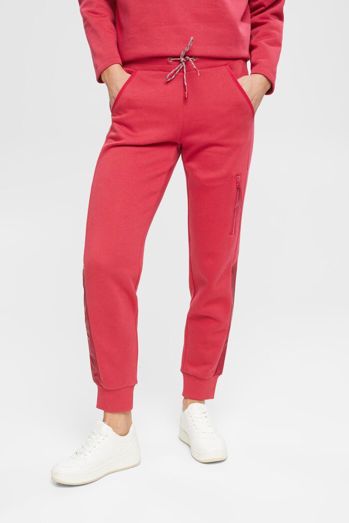 Pantalones de felpa con bolsillo en la pierna, CHERRY RED, detail image number 0