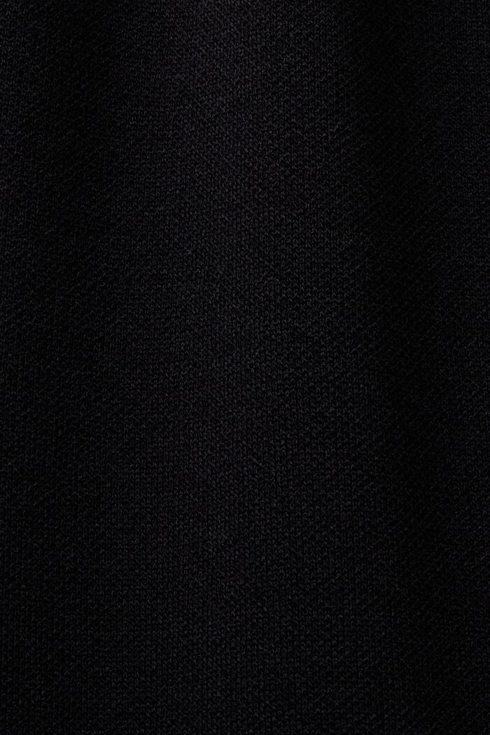 Minivestido estilo camiseta plisado, BLACK, detail image number 5