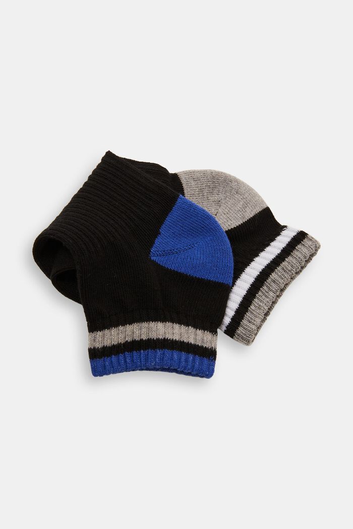 Pack de 2 pares de calcetines deportivos con detalles de colores, BLUE/GREY, detail image number 1